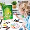 54 Pack Acrylic Paint Set, Acrylic Painting Set with 30 Colors Acrylic Paint, Wooden Easel, Painting Canvas, Paint Brushes, Palette, Art Painting Supplies for Kids Adults Beginner Artists